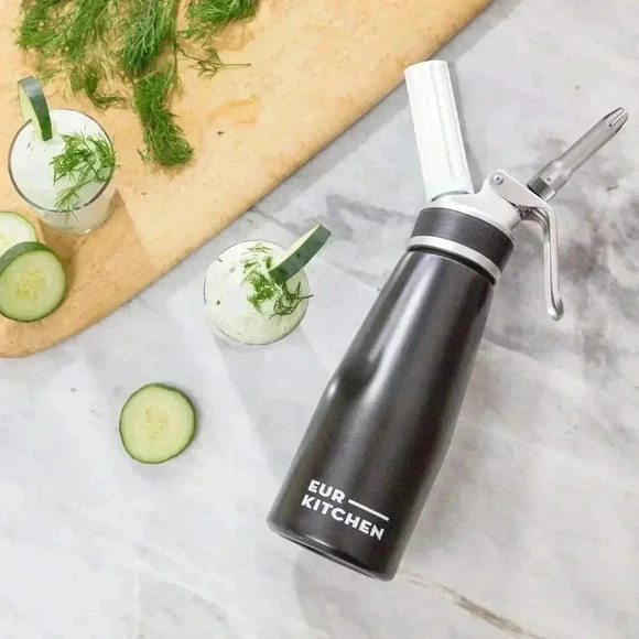 EurKitchen Professional Aluminum Whipped Cream Dispenser - Picture 1 of 9
